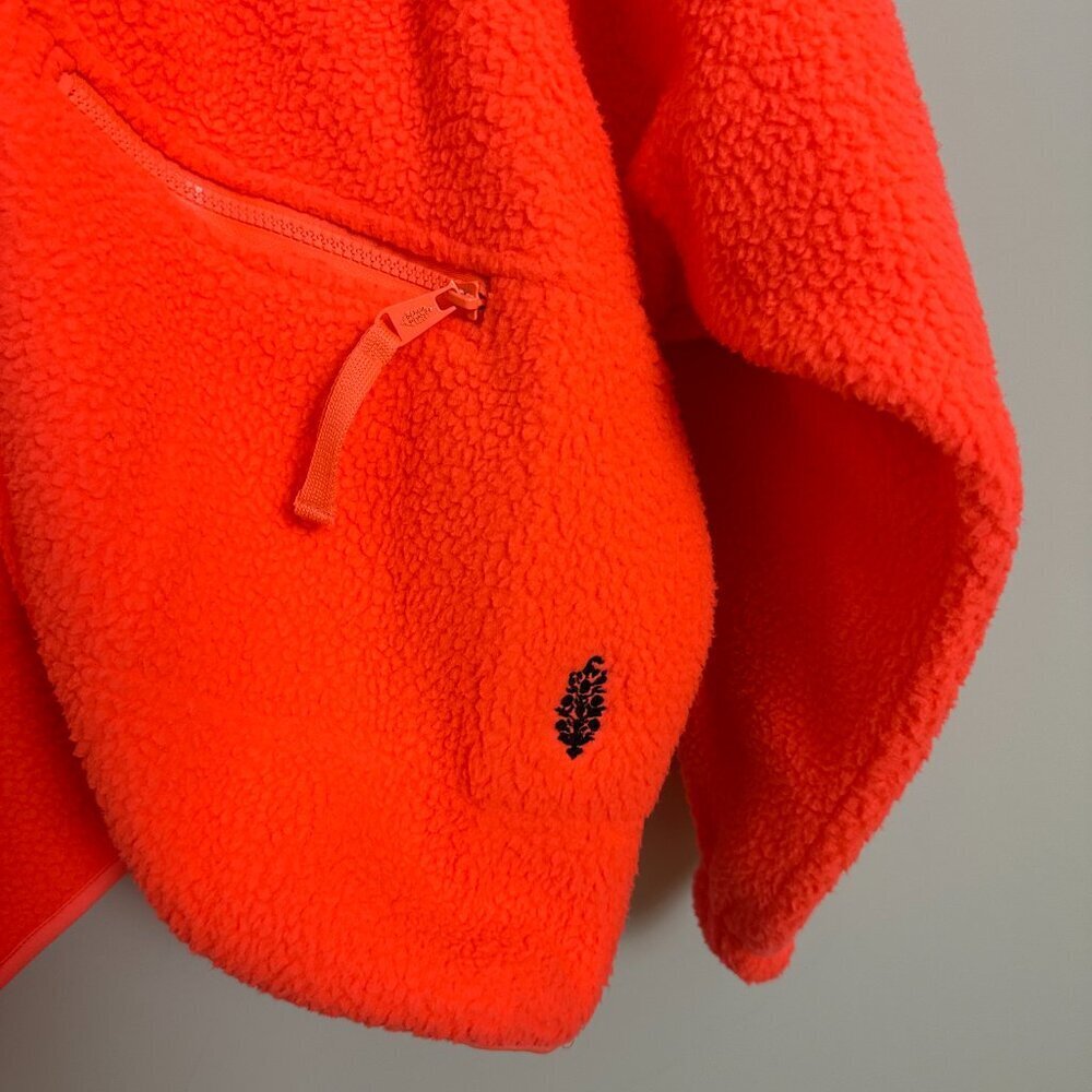 FREE PEOPLE Movement Hit The Slopes Pullover in Neon Coral Size X-Large - Picture 5 of 7